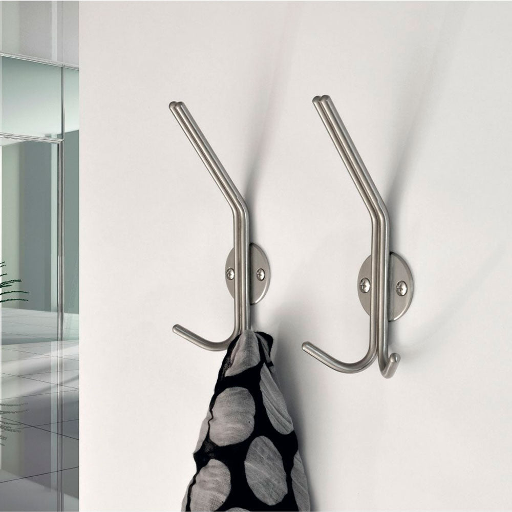 Perchero mod. Violetta 2p acero inoxidable sus304