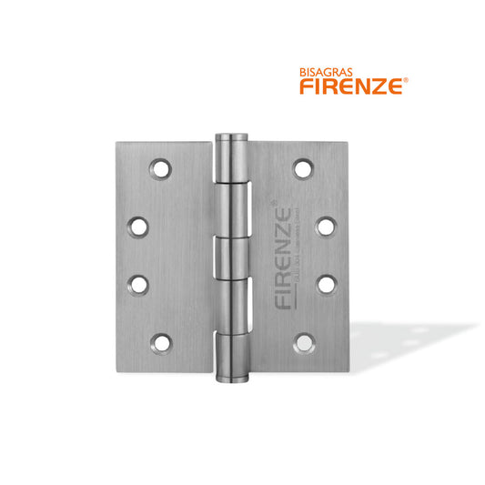 Bisagra firenze 4"x4"x2.00mm (par) acero inoxidable sus304