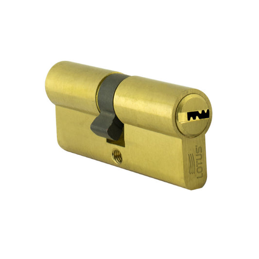 Cilindro 70mm bronce pulido llave-llave megacanal 5 llaves