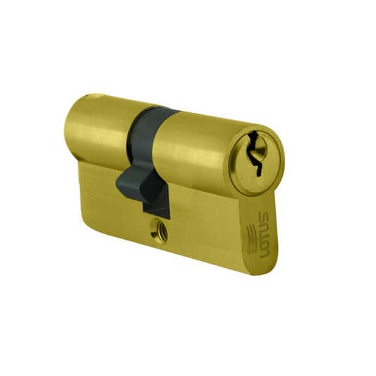 Cilindro 60mm bronce pulido llave-llave 3 llaves