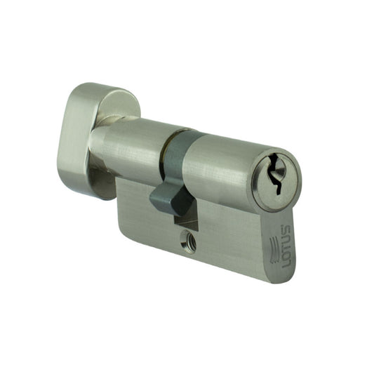 Cilindro 60mm satin llave-mariposa 3 llaves