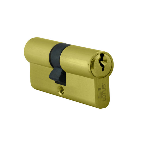 Cilindro 70mm bronce pulido llave-llave 3 llaves