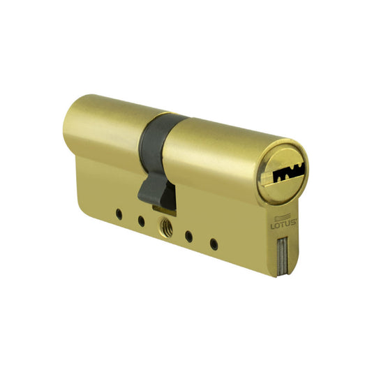 Cilindro reforzado 80mm bronce pulido llave-llave megacanal 5 llaves