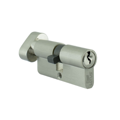 Cilindro 70mm satin llave-mariposa 3 llaves
