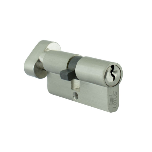 Cilindro 70mm satin llave-mariposa 3 llaves