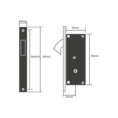 Cerradura pico loro cross 30mm
