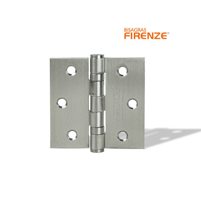 Bisagra firenze con rodaje 3"x3"x2mm (par) acero inoxidable sus304