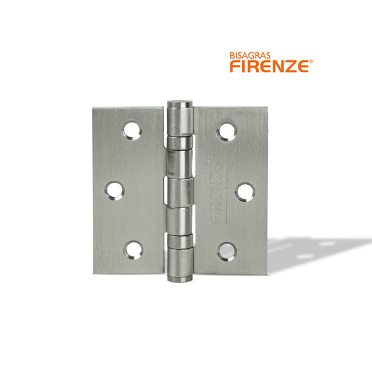 Bisagra firenze con rodaje 3"x3"x2mm (par) acero inoxidable sus304