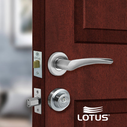 Cerrojo de seguridad round polish chrome llave-llave