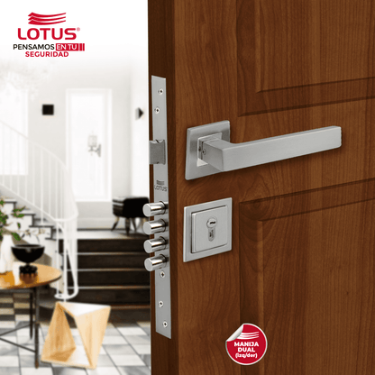 Kit cerradura 4 pines 2 golpes ss304 bocallave decorativo manija vanyo